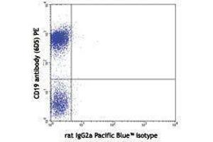 Flow Cytometry (FACS) image for Rat anti-Mouse IgD antibody (Pacific Blue) (ABIN2667177) (Rat anti-Mouse IgD Antibody (Pacific Blue))