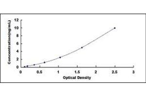 Typical standard curve (HVCN1 ELISA Kit)