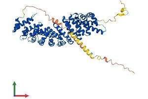 AlphaFold protein structure predicition of Mouse Recombinant Kpna6 Protein, UniprotID O35345