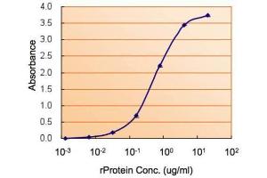 ELISA Image ELISA detection of COMT using  for capture at a concentration of 2. (COMT antibody)