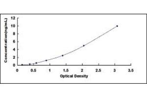 Typical standard curve (Mammaglobin A ELISA Kit)