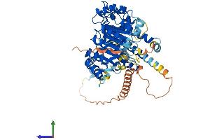 AlphaFold protein structure predicition of Human Recombinant FBXO33 Protein, UniprotID Q7Z6M2
