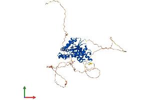 AlphaFold protein structure predicition of Mouse Recombinant Eya3 Protein, UniprotID P97480 (EYA3 Protein (AA 1-510) (His tag))