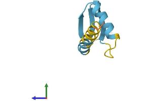 AlphaFold protein structure predicition of Mouse Recombinant Gtf2h5 Protein, UniprotID Q8K2X8