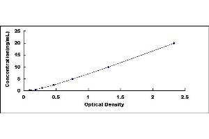 Typical standard curve (Spindly ELISA Kit)