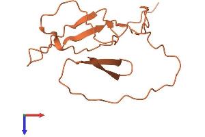AlphaFold protein structure predicition of Human Recombinant KIAA0087 Protein, UniprotID Q14695