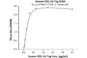 CD2 (CD2) (AA 25-209) (Active) protein (His tag)