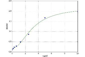 A typical standard curve