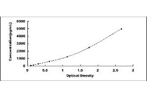 Typical standard curve (SUMO1 ELISA Kit)