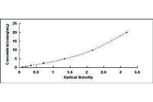 Typical standard curve (MYH2 ELISA Kit)