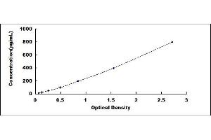 Typical standard curve (PDGFD ELISA Kit)