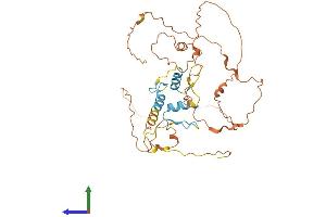 AlphaFold protein structure predicition of Mouse Recombinant Sp6 Protein, UniprotID Q9ESX2
