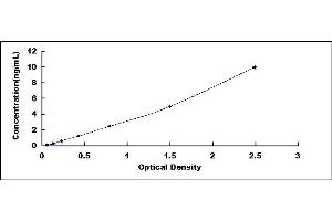 Typical standard curve (ELAVL1 ELISA Kit)