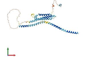 AlphaFold protein structure predicition of Mouse Recombinant Stx18 Protein, UniprotID Q8VDS8 (Syntaxin 18 Protein (STX18) (AA 1-334) (His tag))