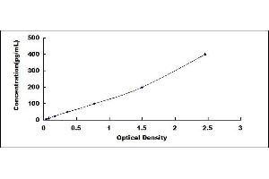 Typical standard curve (GDF11 ELISA Kit)