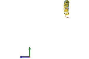 AlphaFold protein structure predicition of Human Recombinant ADIRF Protein, UniprotID Q15847 (ADIRF Protein (AA 1-76) (Fc Tag))