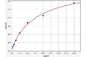 Typical standard curve (NPY5R ELISA Kit)