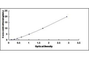 Typical standard curve (EML2 ELISA Kit)