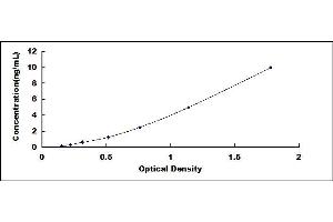 Typical standard curve (C16orf89 ELISA Kit)