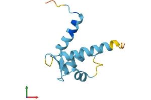 AlphaFold protein structure predicition of Mouse Recombinant S100a13 Protein, UniprotID P97352 (S100A13 Protein (AA 1-98) (His tag))
