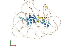 AlphaFold protein structure predicition of Human Recombinant GPRASP2 Protein, UniprotID Q96D09