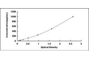 Typical standard curve (Prokineticin 1 ELISA Kit)