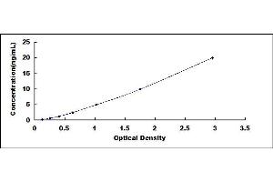 Typical standard curve (Caspase 9 ELISA Kit)