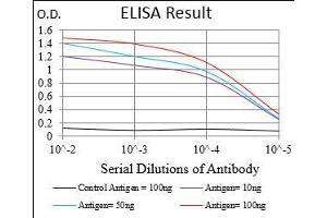 Black line: Control Antigen (100 ng), Purple line: Antigen(10 ng), Blue line: Antigen (50 ng), Red line: Antigen (100 ng), (HPRT1 antibody  (AA 1-218))