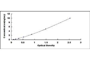 Typical standard curve (UBE2K ELISA Kit)