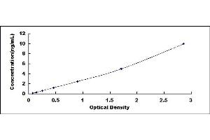 Typical standard curve (Contactin 1 ELISA Kit)