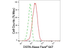Flow cytometric analysis of DSTN expression in HepG2 cells using DSTN antibody (ABIN7798319), 1:2,000). (Destrin antibody)