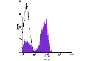 Flow Cytometry (FACS) image for anti-CD2 (CD2) antibody (FITC) (ABIN2144452) (CD2 antibody  (FITC))