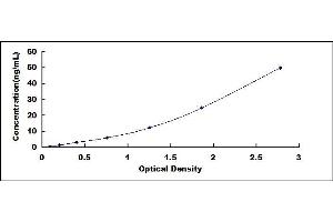 Typical standard curve (MBL2 ELISA Kit)