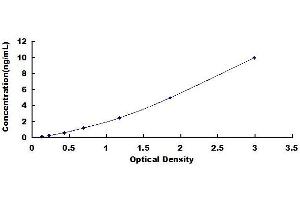 Typical standard curve (SEMA4B ELISA Kit)