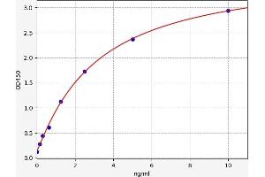Typical standard curve (NKAP ELISA Kit)