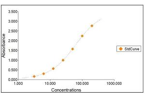 Standard Curve Graph (IgG1 ELISA Kit)