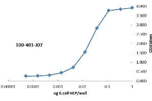 ELISA of Rabbit anti-Host Cell Protein antibody. (HCP antibody)