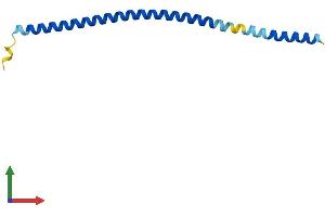 AlphaFold protein structure predicition of Human Recombinant BET1L Protein, UniprotID Q9NYM9