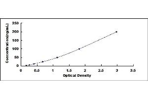 Typical standard curve (HSP70 ELISA Kit)