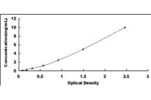 Typical standard curve (NR1D2 ELISA Kit)