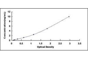 Typical standard curve (IL23R ELISA Kit)