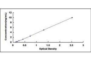 Typical standard curve (KIT ELISA Kit)