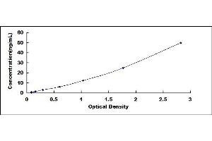 Typical standard curve (FBLN3 ELISA Kit)