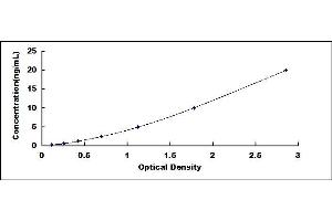 Typical standard curve (ADCY2 ELISA Kit)