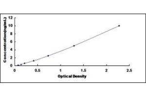 Typical standard curve (BPIFA3 ELISA Kit)