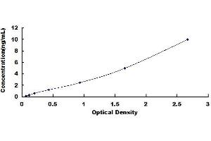 Typical standard curve (MBP ELISA Kit)