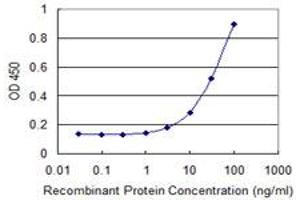 Detection limit for recombinant GST tagged RPS8 is 1 ng/ml as a capture antibody.