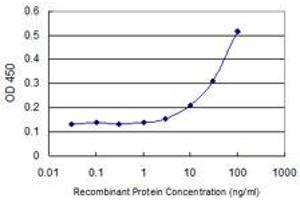 Detection limit for recombinant GST tagged TSSK3 is 3 ng/ml as a capture antibody. (TSSK3 antibody  (AA 1-268))