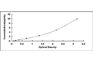 Typical standard curve (SERPINA12 ELISA Kit)