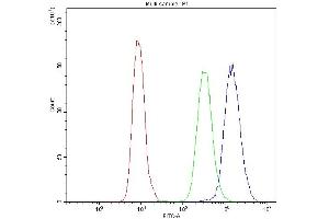 Flow Cytometry analysis of U937 cells using anti-PNP antibody (ABIN4886701). (PNP antibody  (Middle Region))